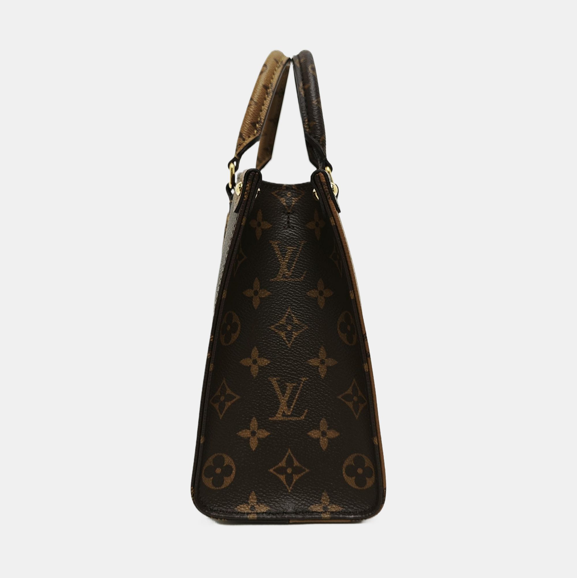 ONTHEGO PM Monogram Coated Canvas Brown