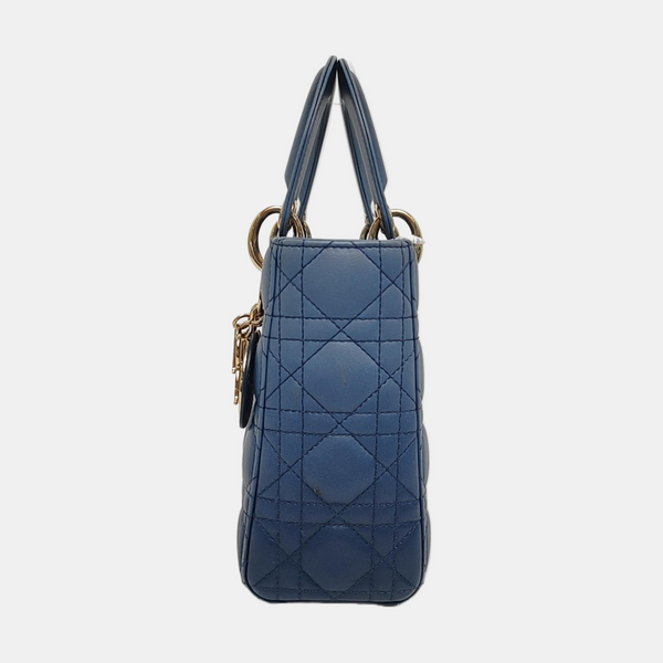 Authenticated pre-owned  Lady Dior Small Cannage Lambskin Multicolor - Tote Bag at Looply
