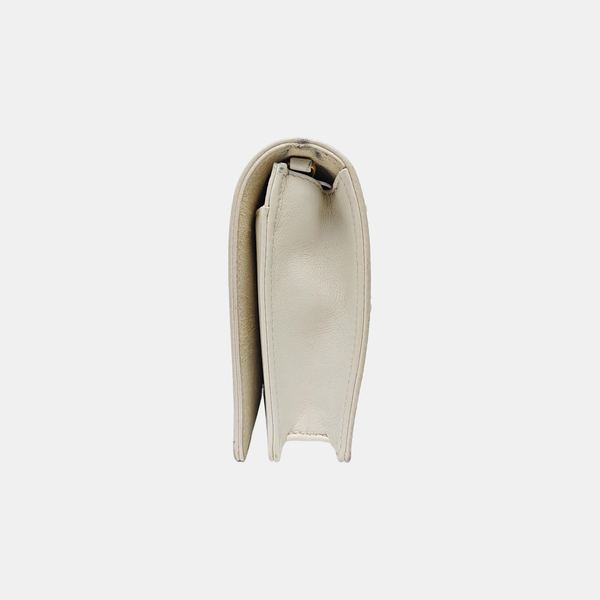Diorama Cannage Lambskin White