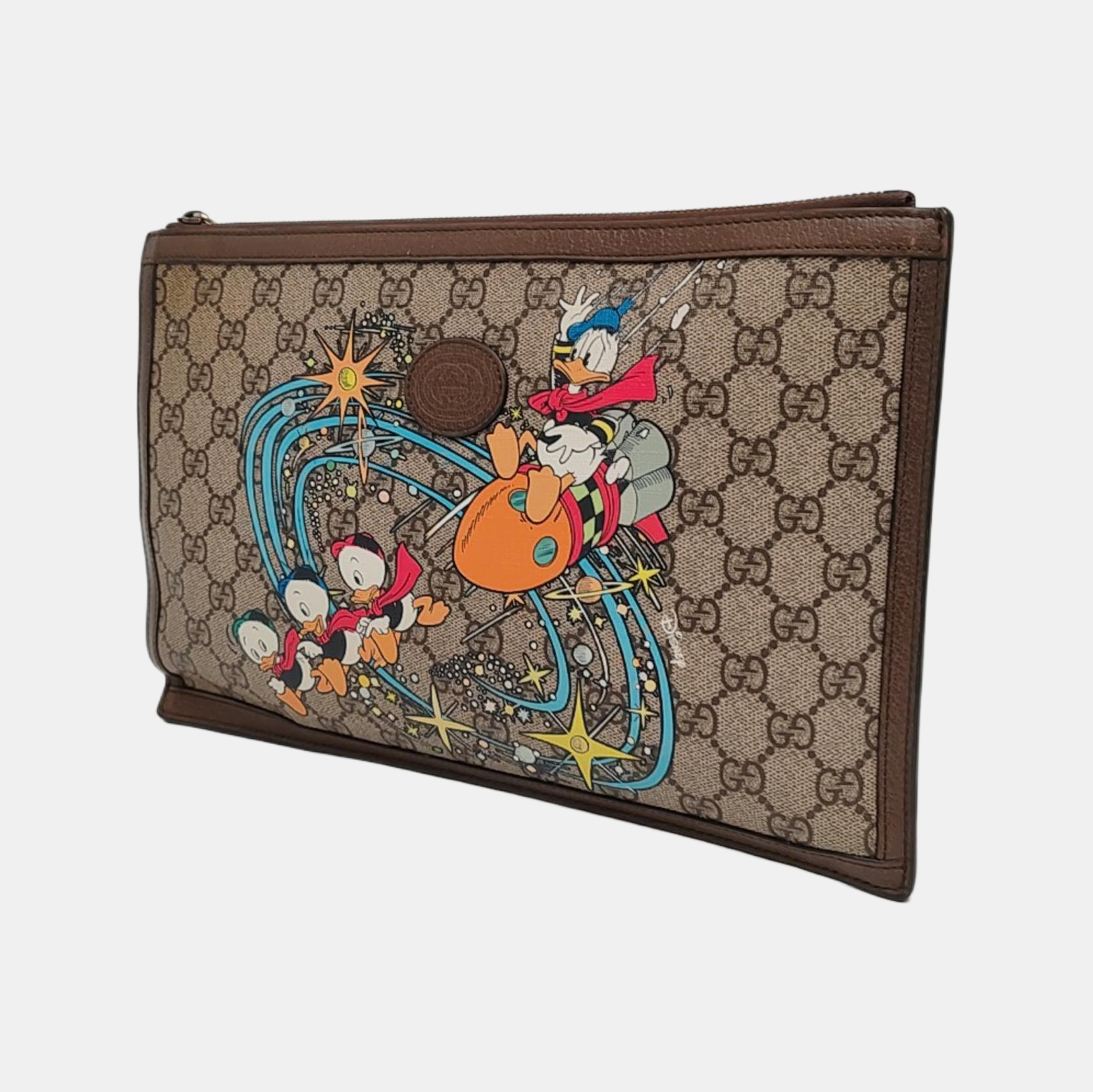 Disney X Gucci Monogram Coated Canvas Beige