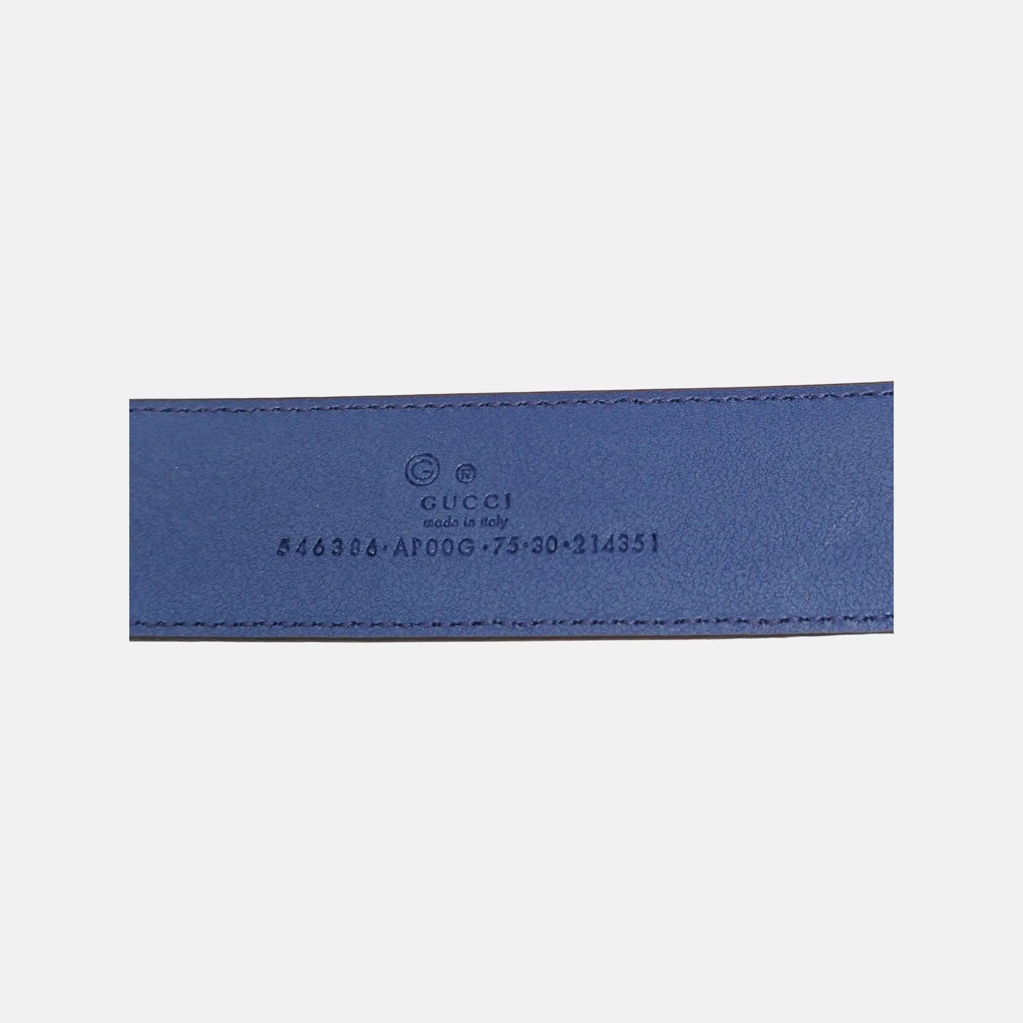 Leather Belt Blue