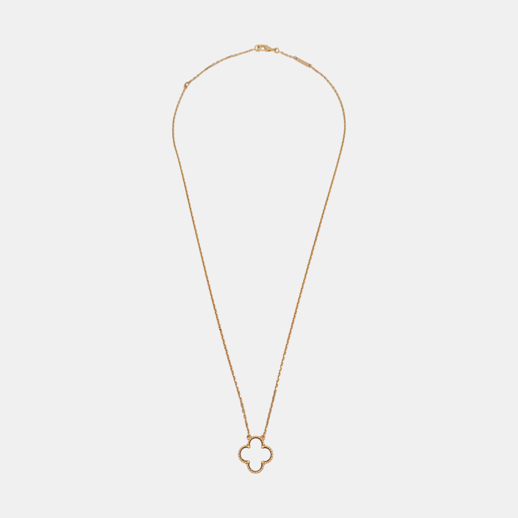 Vintage Alhambra 18k Rose Gold Necklace