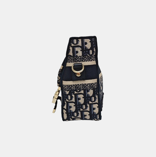 Diorcamp Small Oblique Canvas Blue
