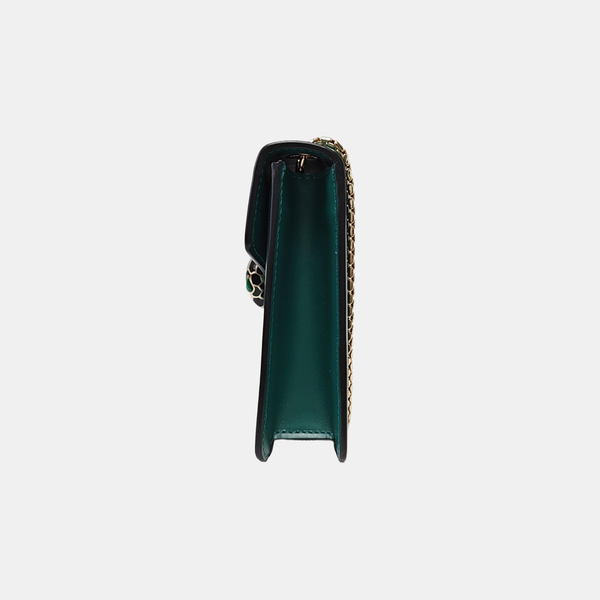SERPENTI FOREVER Small Quilted Calfskin Green