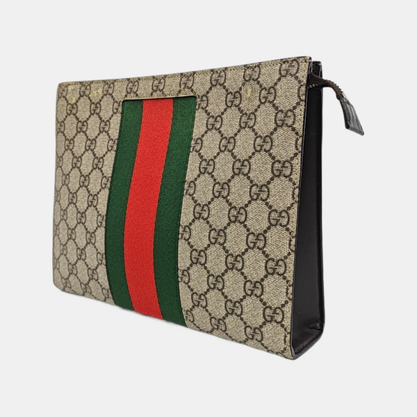 GG Supreme Monogram Coated Canvas Black