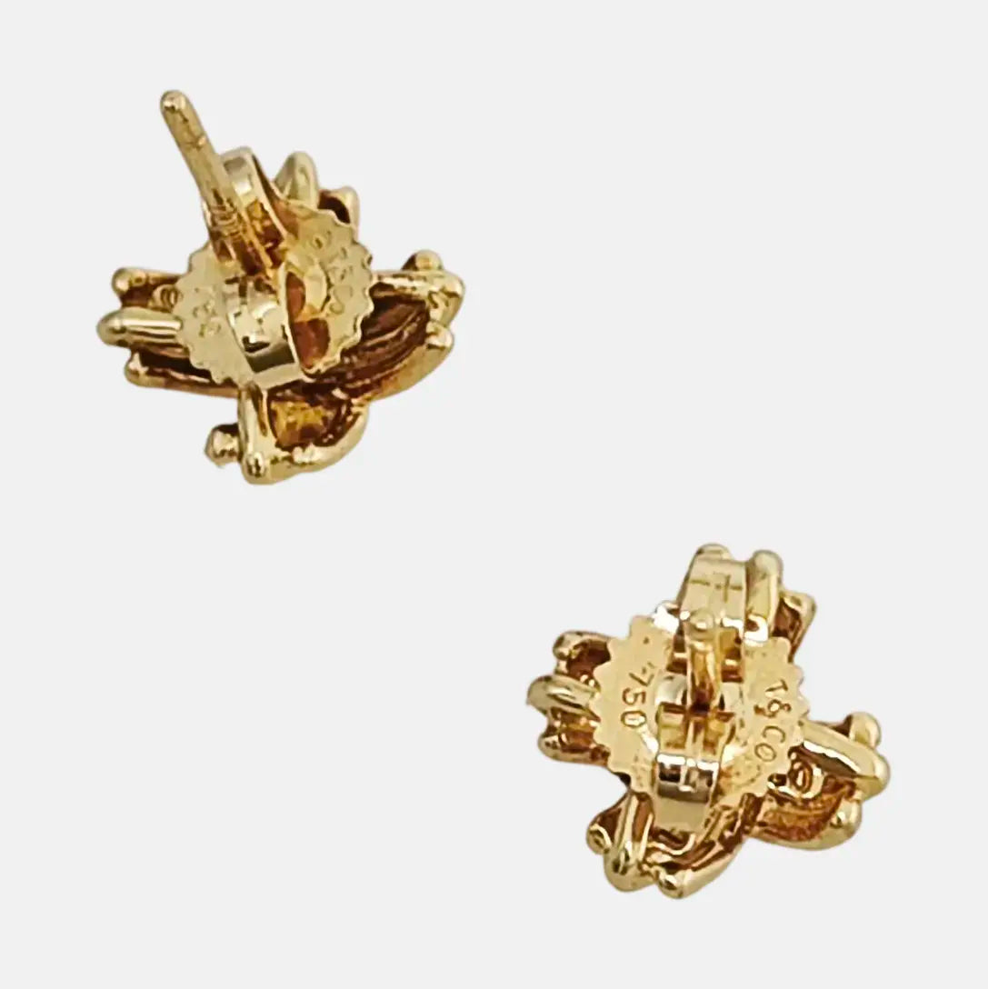 Metal Gold Stud Earrings
