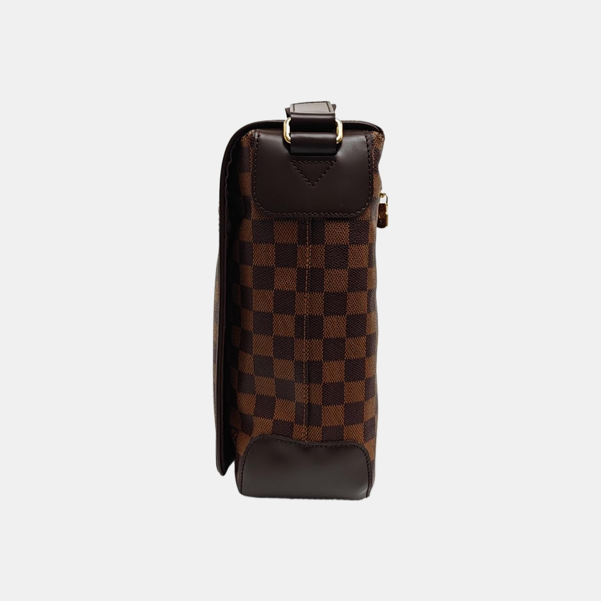SPENCER Damier Ebene Coated Canvas Brown