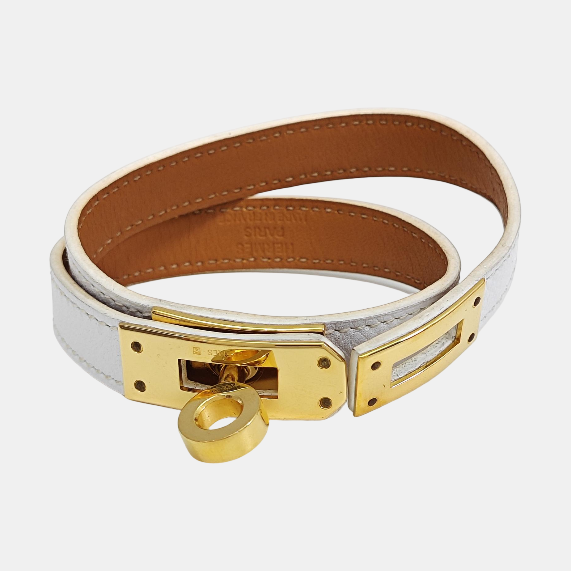Kelly Metal White Bangle