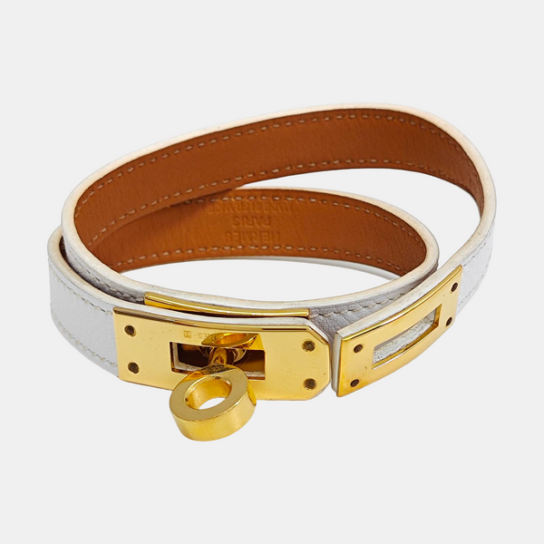 Kelly Metal White Bangle