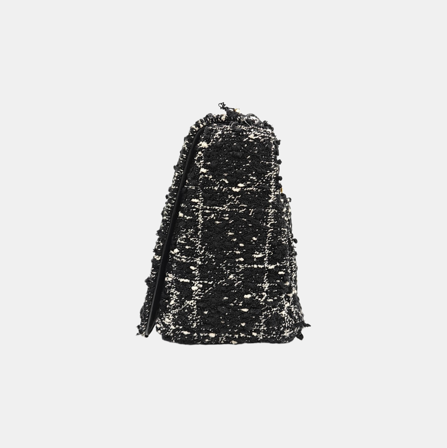 Dior Caro Medium Cannage Wool Black