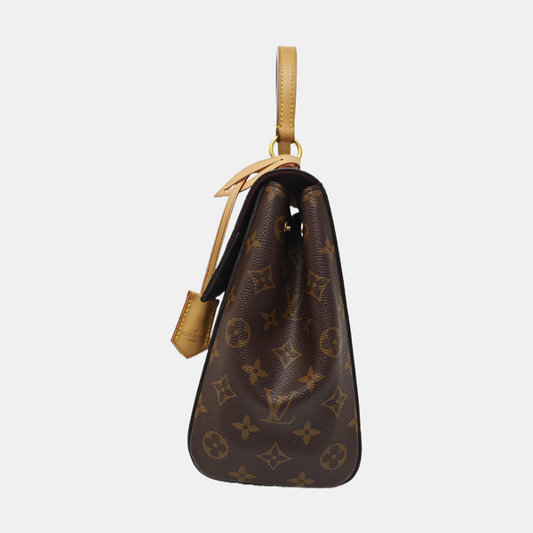 CLUNY MM Monogram Coated Canvas Brown