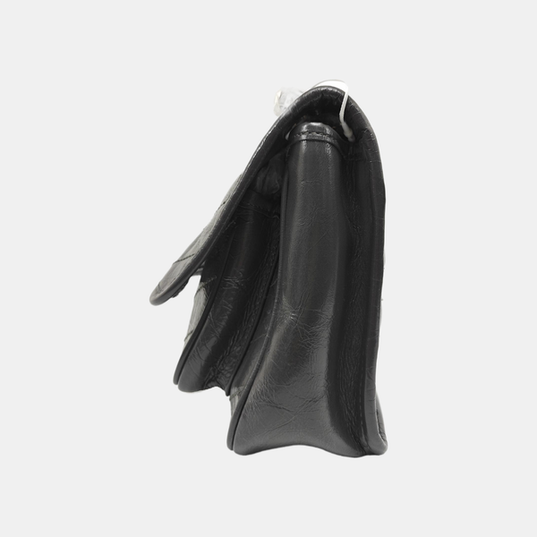 NIKI Small Chevron Calfskin Gray