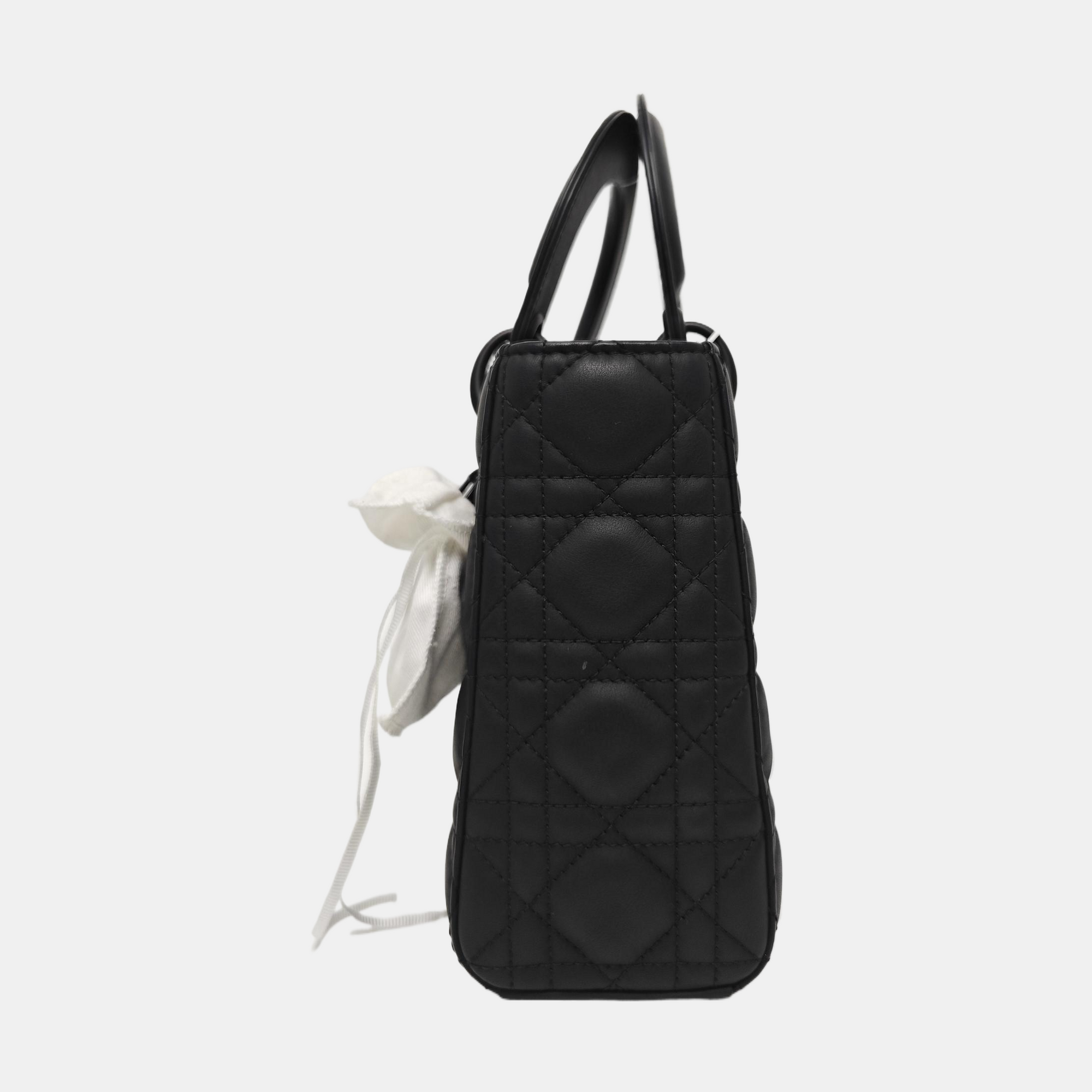 Lady Dior Small Cannage Calfskin Black