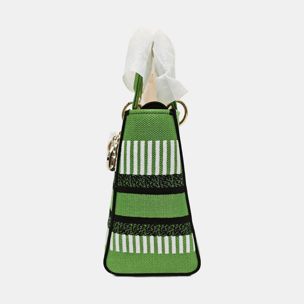 Authenticated pre-owned  Lady D-Lite Medium Fabric Multicolor - Tote Bag at Looply