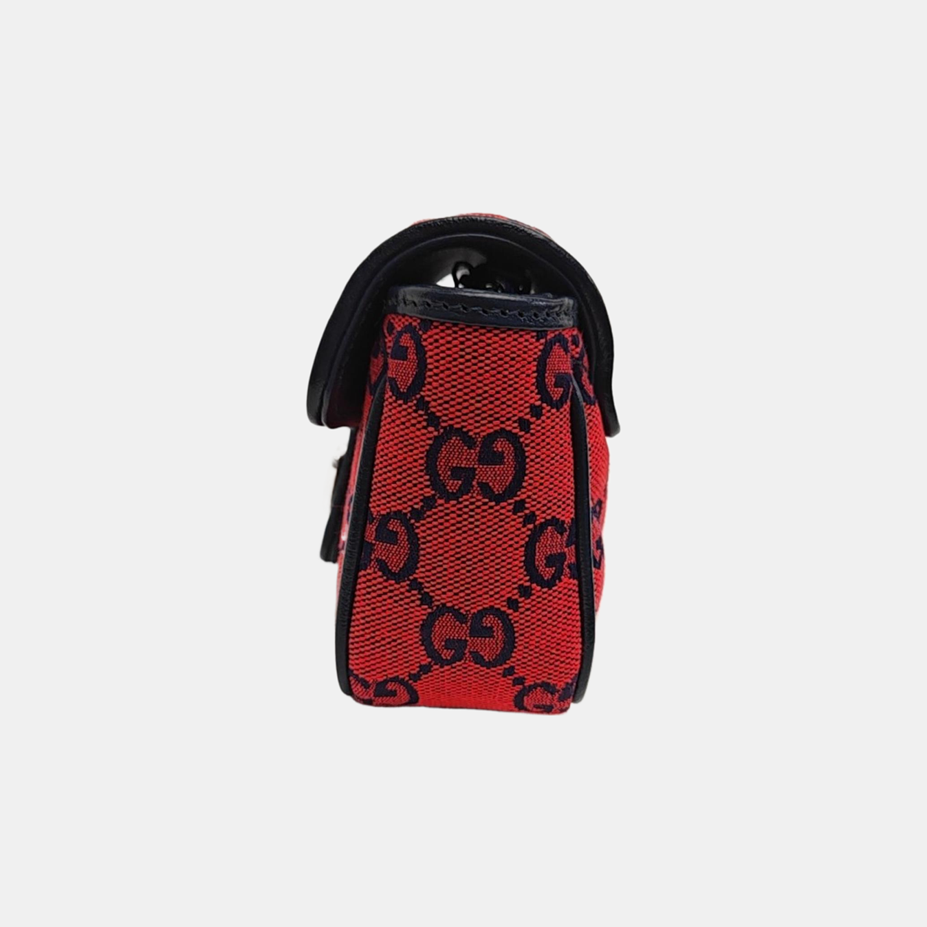 GG Marmont Mini Quilted Canvas Red