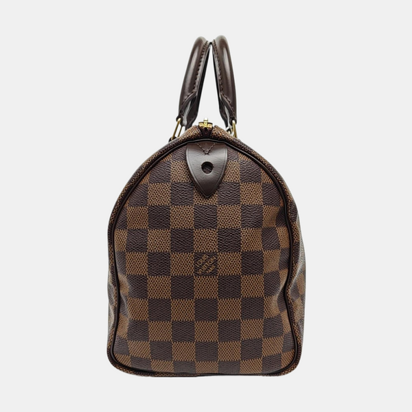 SPEEDY 25 Damier Ebene Coated Canvas Brown