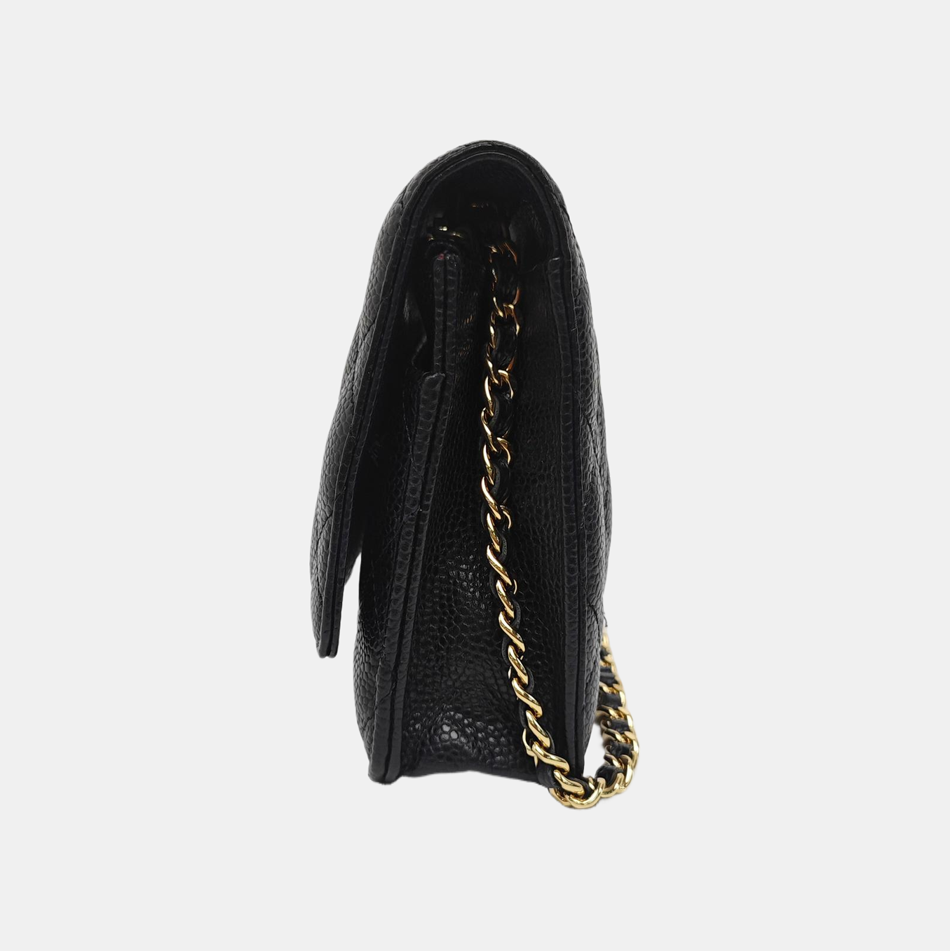 WOC Quilted Grained Calfskin Black