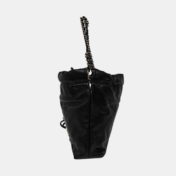 CHANEL 22 Mini Quilted Calfskin Black
