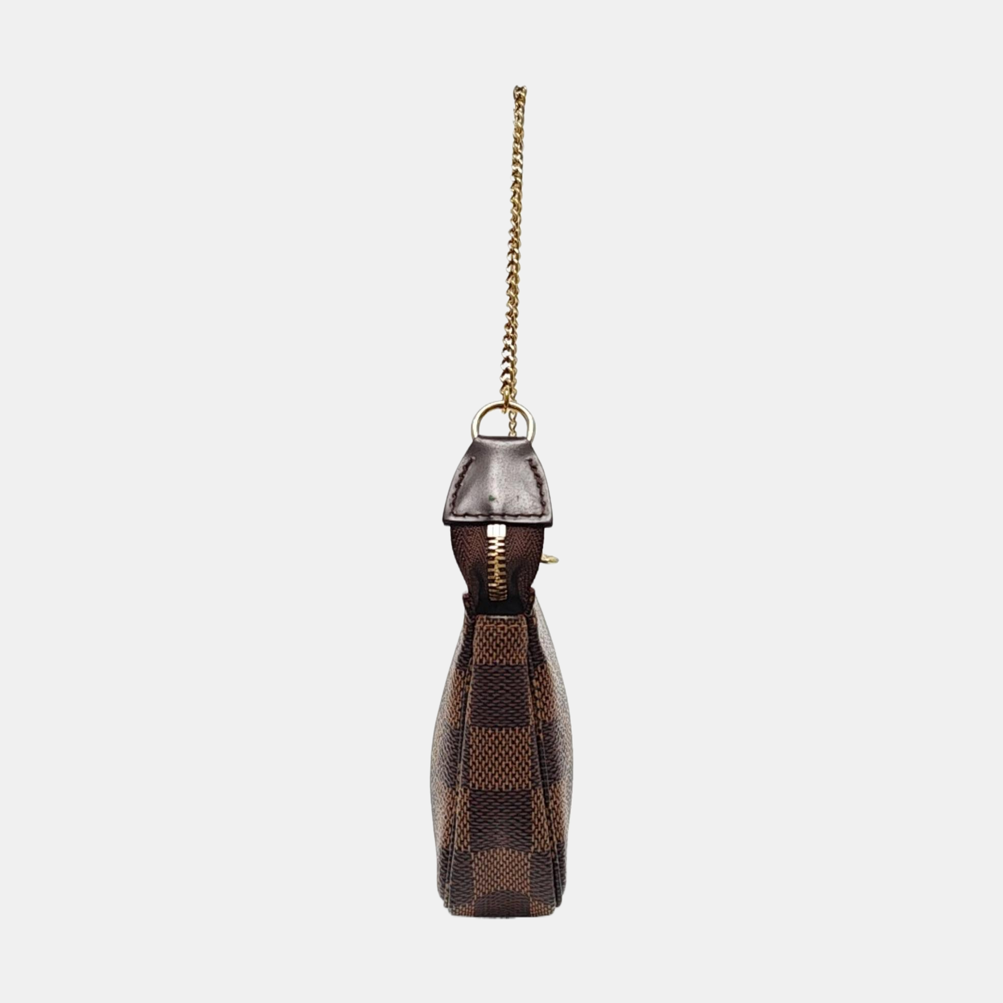 ACCESSOIRES Mini Damier Ebene Coated Canvas Brown