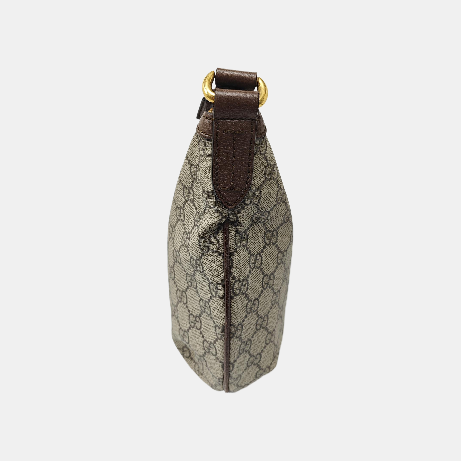 Ophidia Small Monogram Coated Canvas Beige