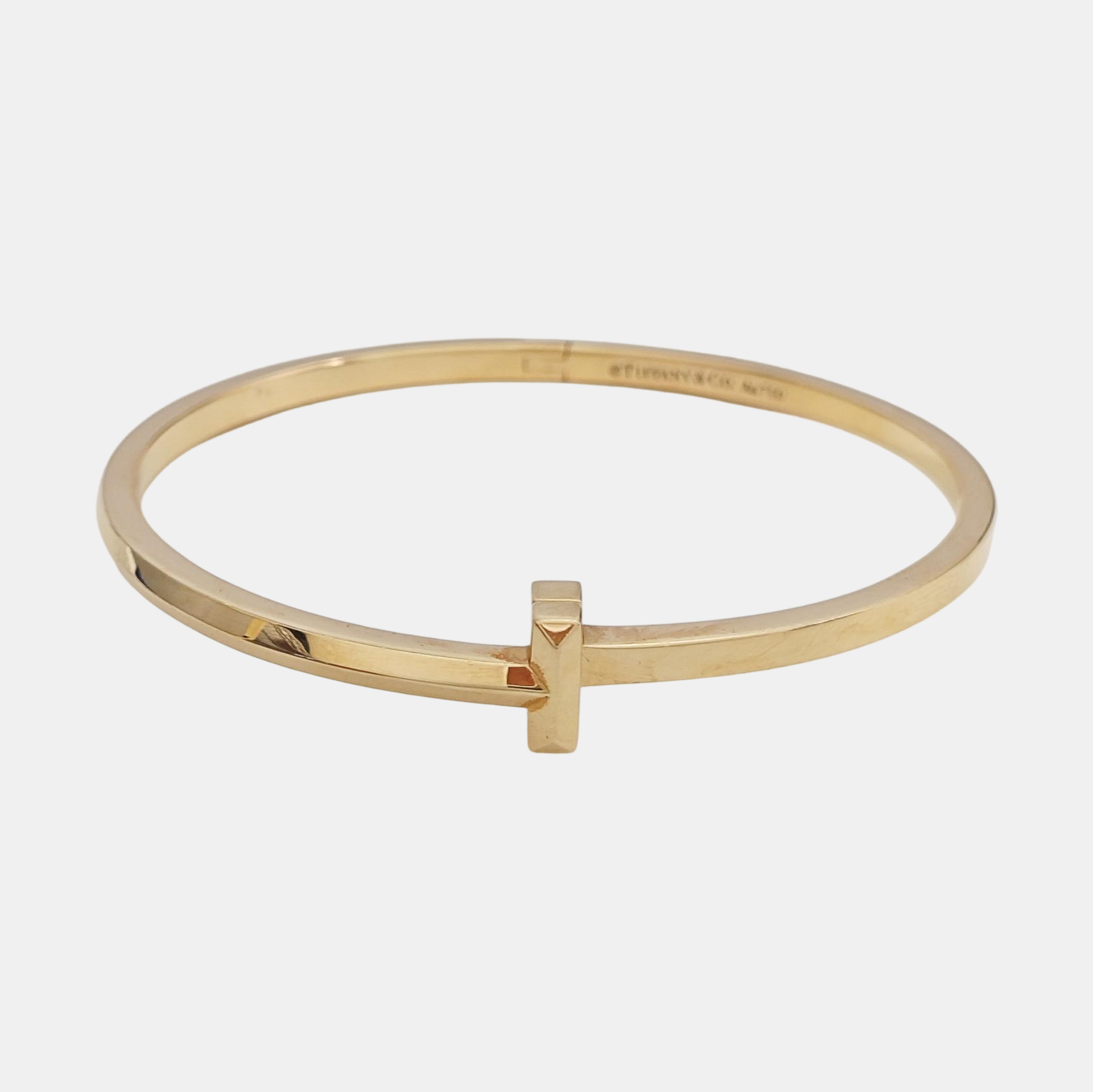 Tiffany T 18k Rose Gold Bangle