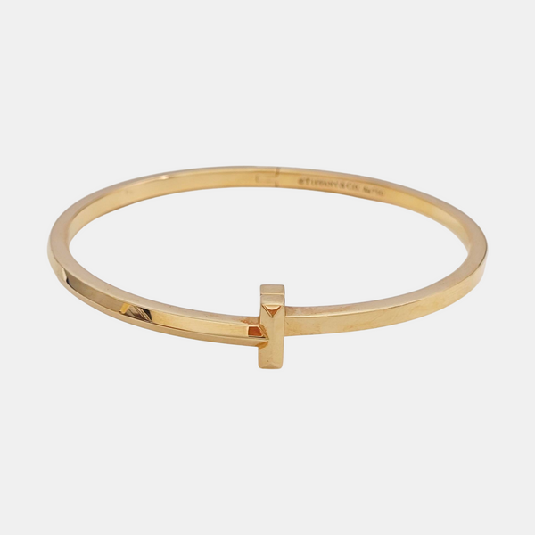 Tiffany T 18k Rose Gold Bangle