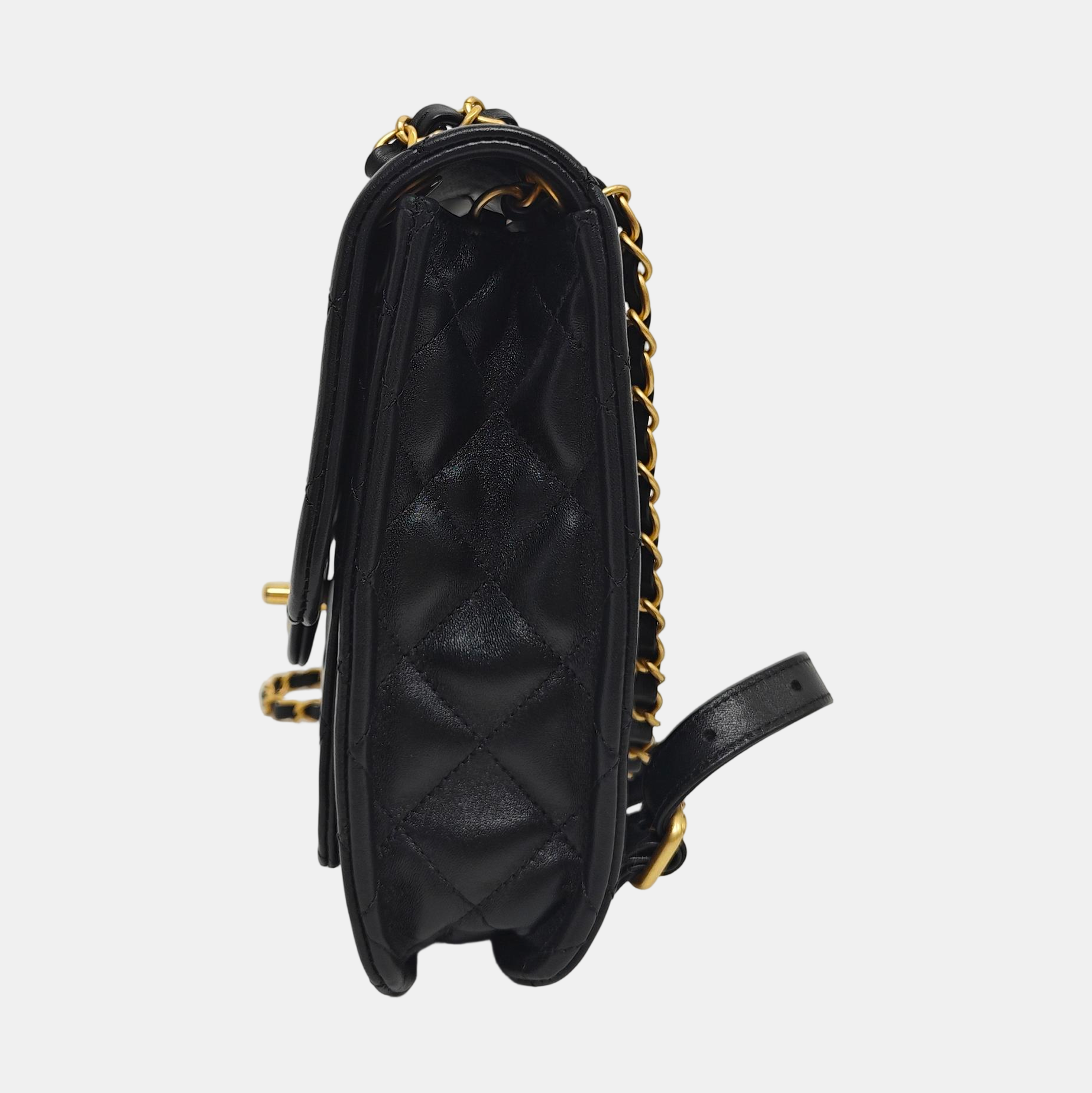 Quilted Lambskin Black
