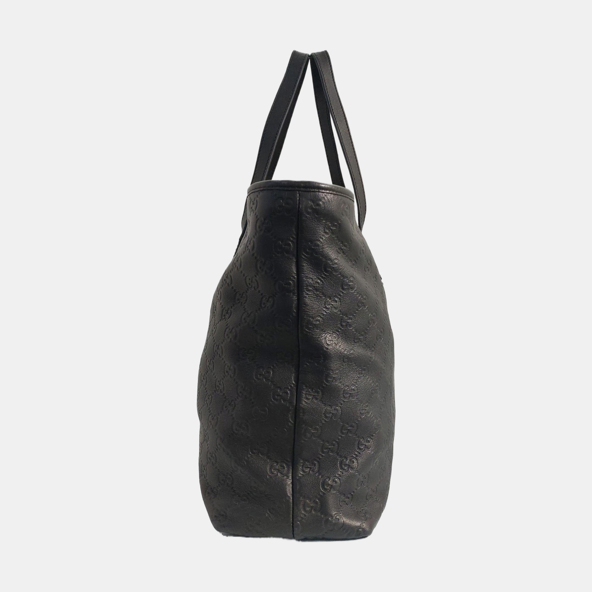 GG Imprime Monogram Calfskin Black