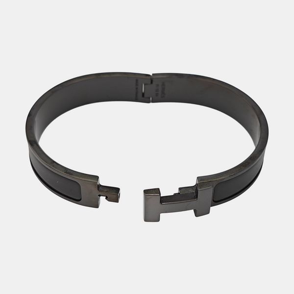 Clic Hh Metal Black Bangle