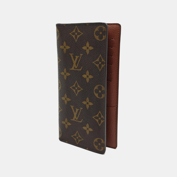 BRAZZA Monogram Coated Canvas Brown Wallet