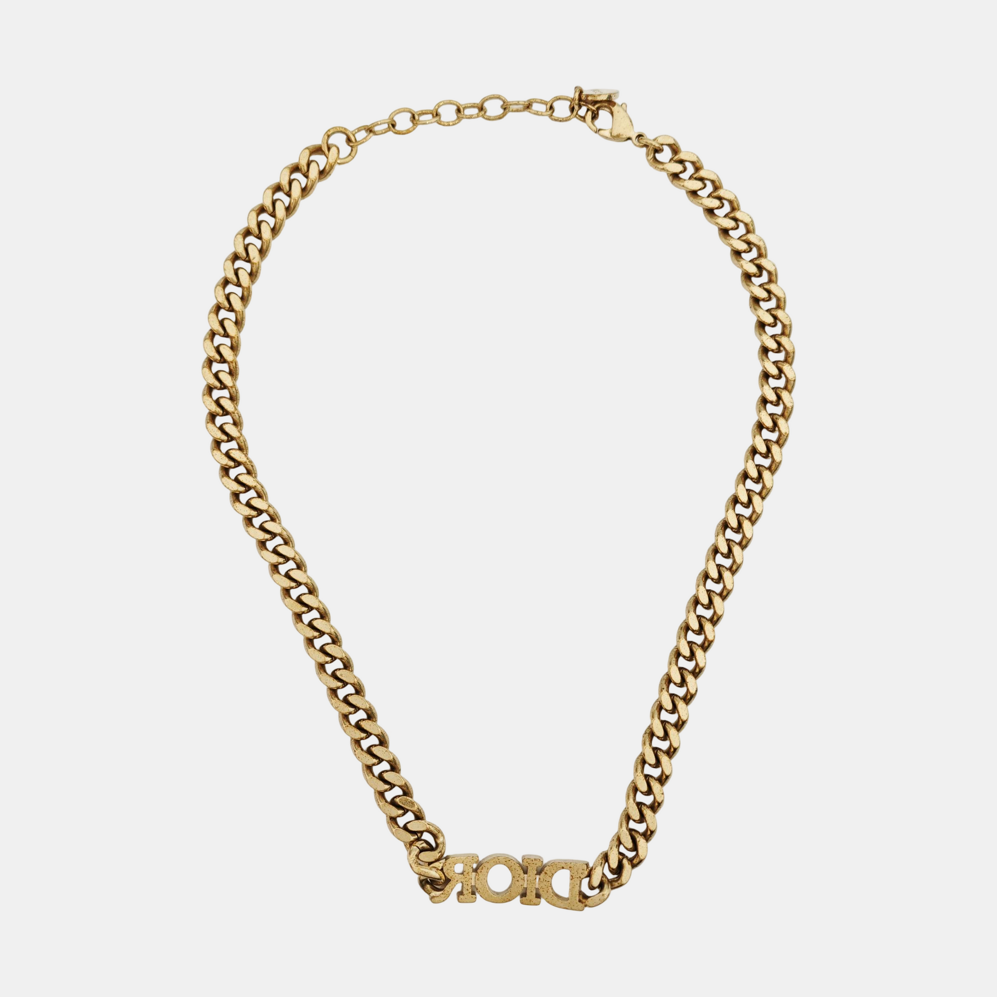Petit CD Metal Gold Necklace