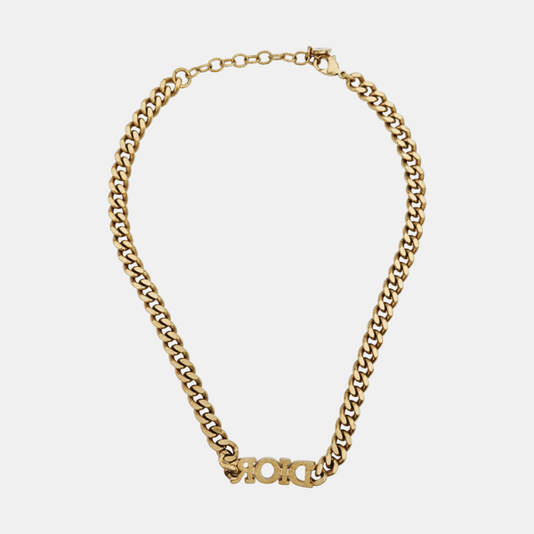 Petit CD Metal Gold Necklace