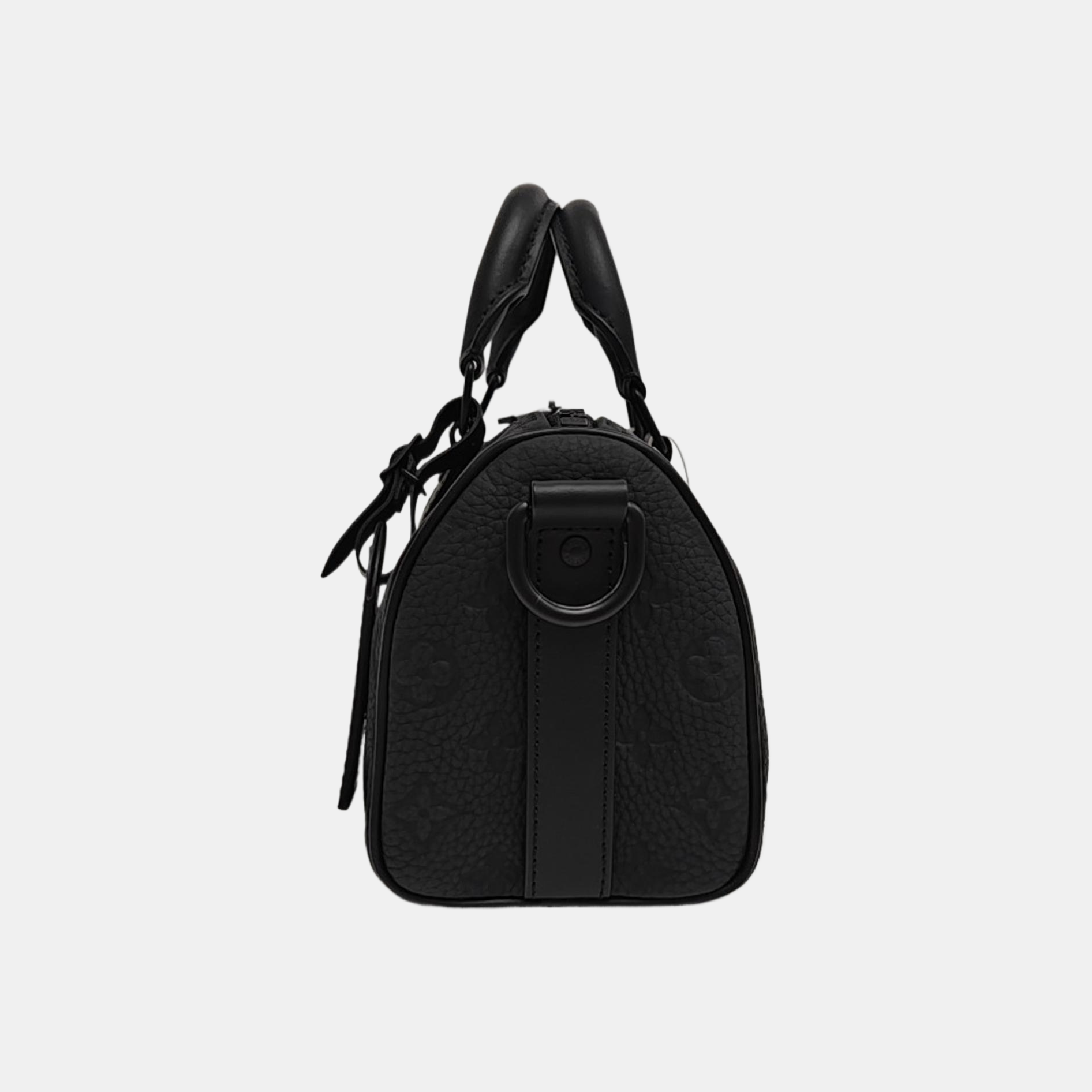 KEEPALL 25 Monogram Calfskin Black