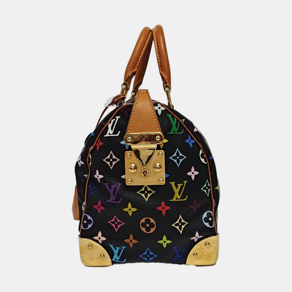 LV × TM SPEEDY 30 Monogram Coated Canvas Black