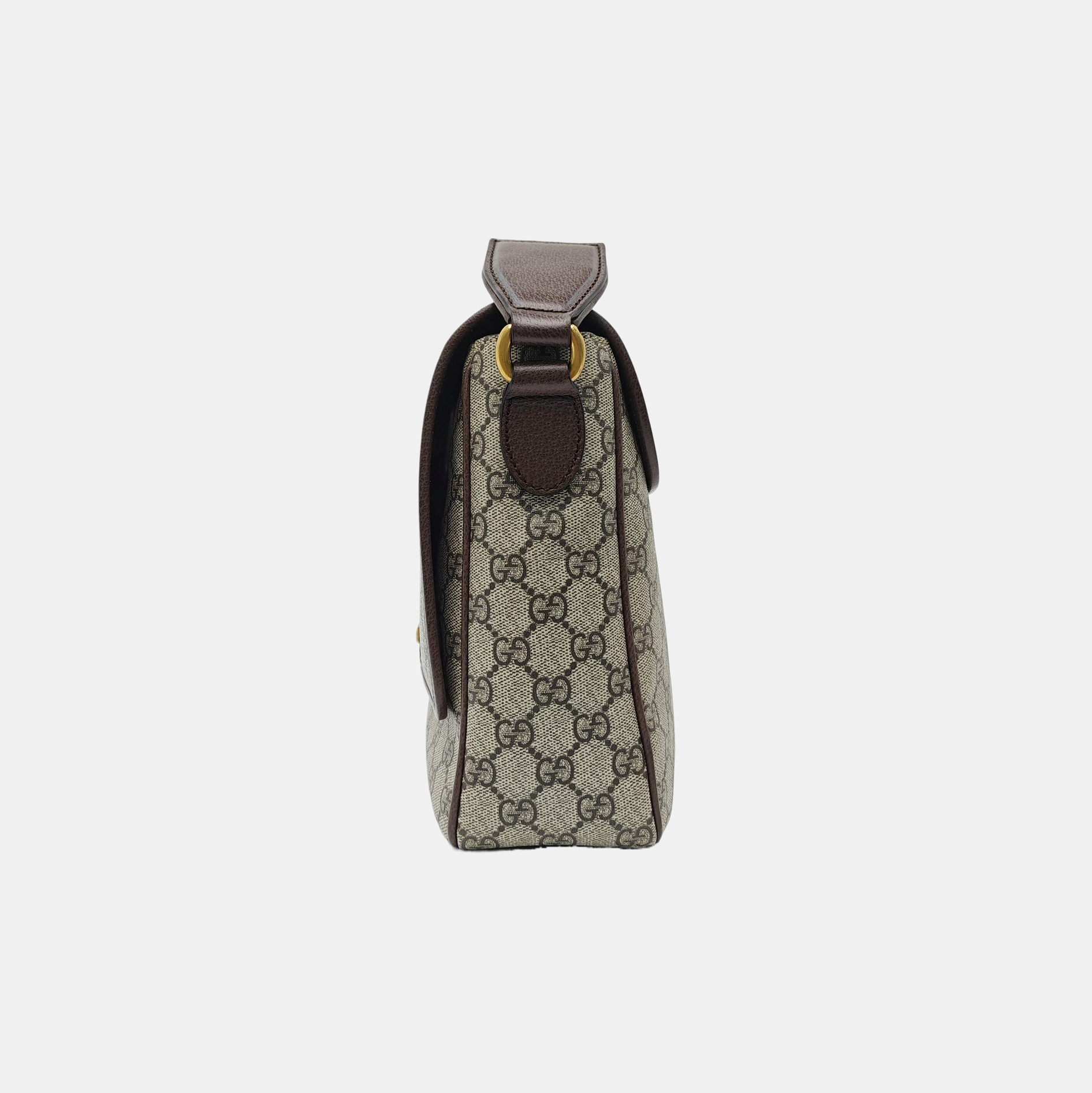 Ophidia Small Monogram Coated Canvas Beige
