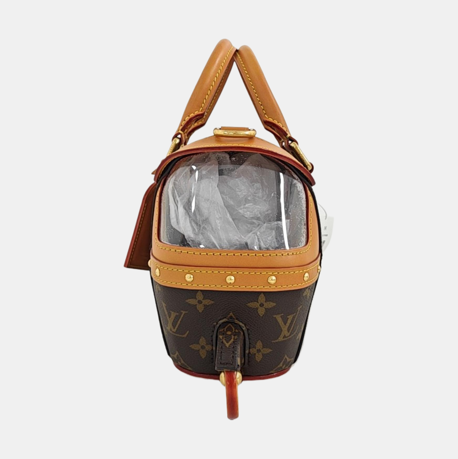 Monogram Coated Canvas Shoulder Bag Mini Brown