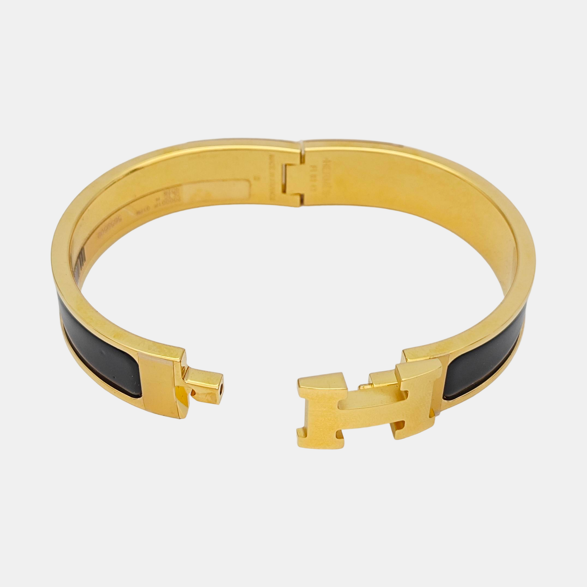 Clic H Metal Gold Bangle