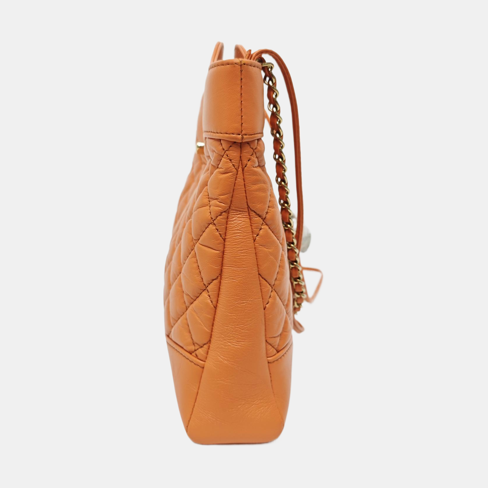 CHANEL 31 Mini Quilted Calfskin Orange