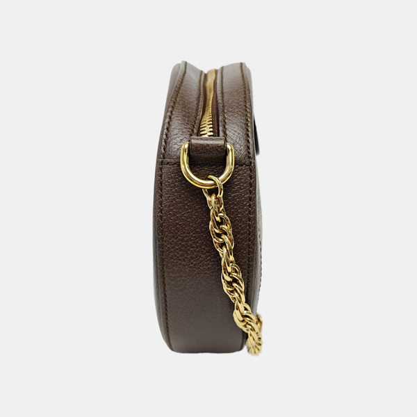 Ophidia Mini Monogram Coated Canvas Beige