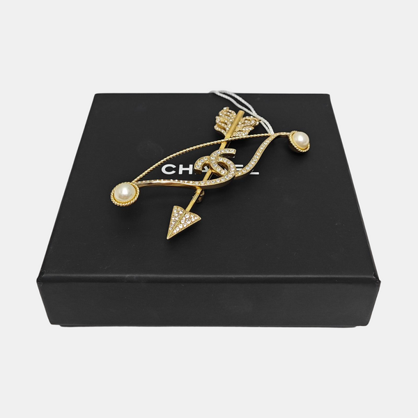 Metal Gold Brooch
