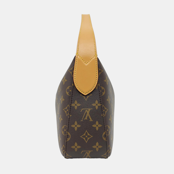 Monogram Coated Canvas Top Handle Bag Brown