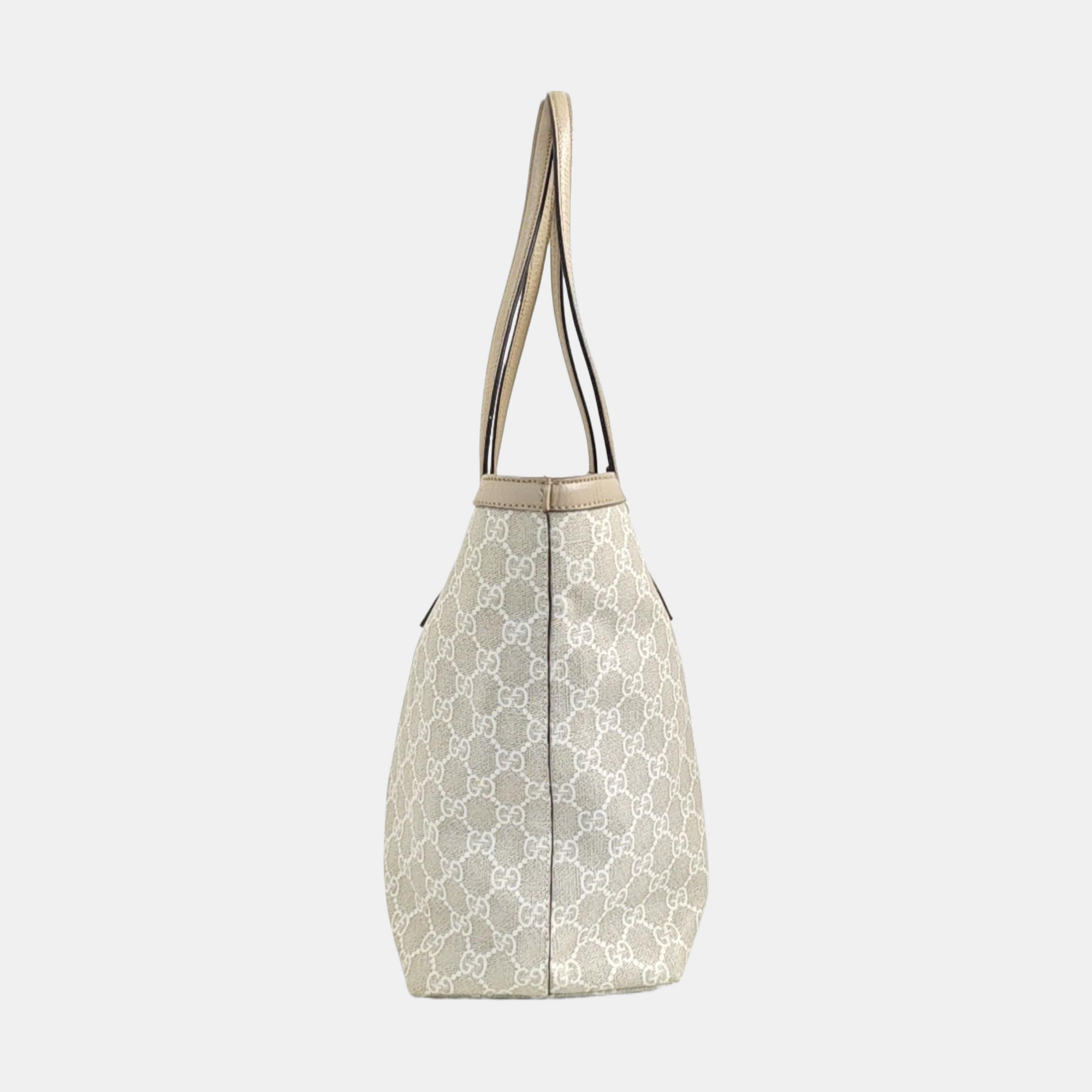 Ophidia Medium Monogram Coated Canvas Beige