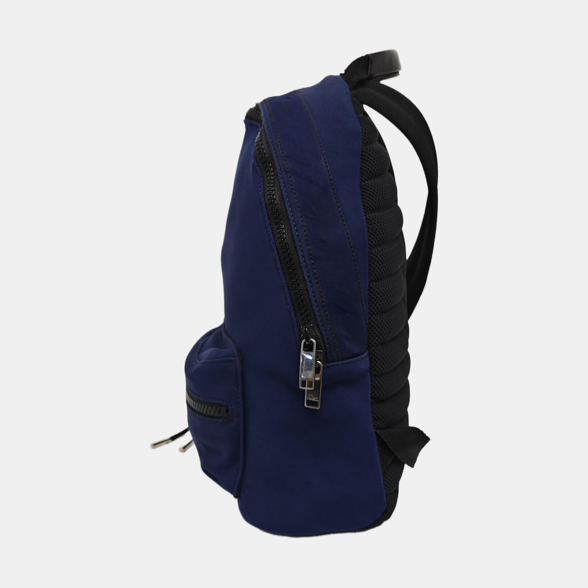 Fabric Backpack Blue