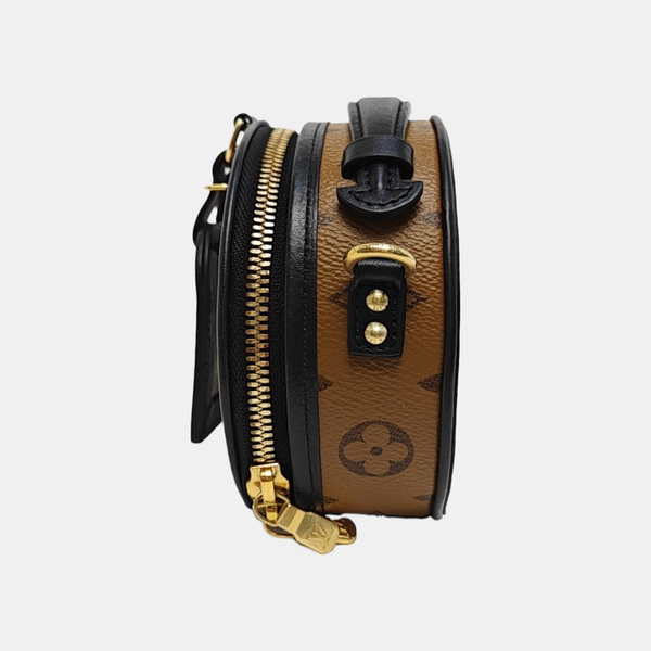 BOITE CHAPEAU Mini Monogram Coated Canvas Brown