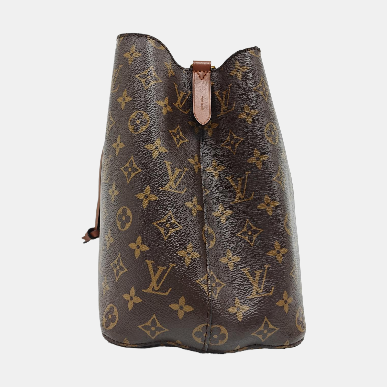 NÉONOÉ MM Monogram Coated Canvas Brown