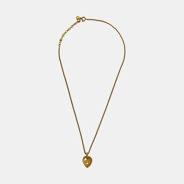 Petit CD Metal Gold Necklace