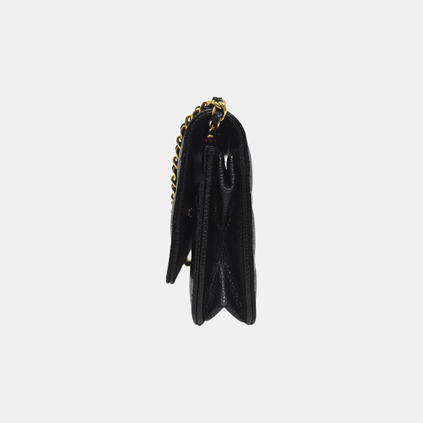 WOC Quilted Grained Calfskin Black