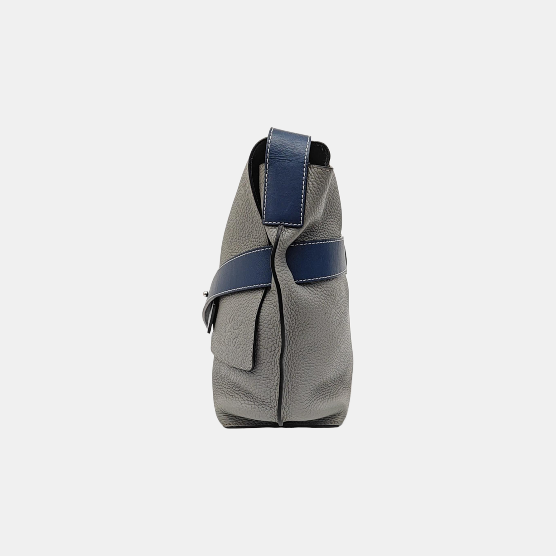 Calfskin Shoulder Bag Gray