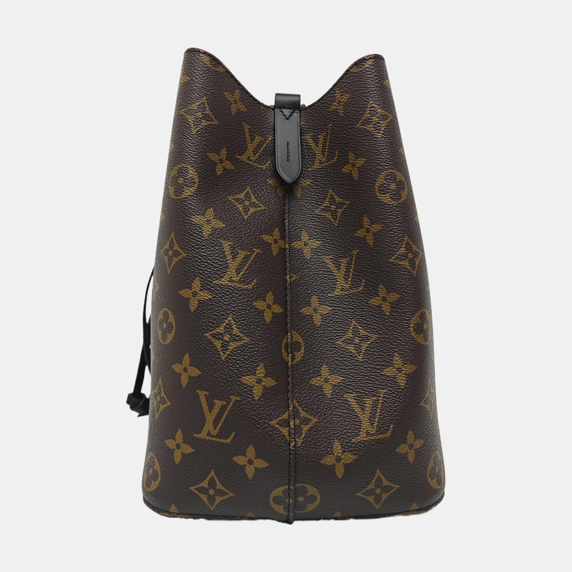 NÉONOÉ MM Monogram Coated Canvas Brown