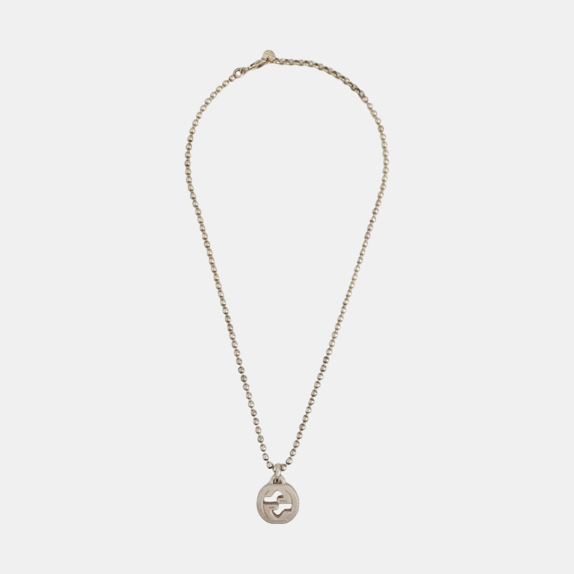 Interlocking G 925 Sterling Silver Necklace